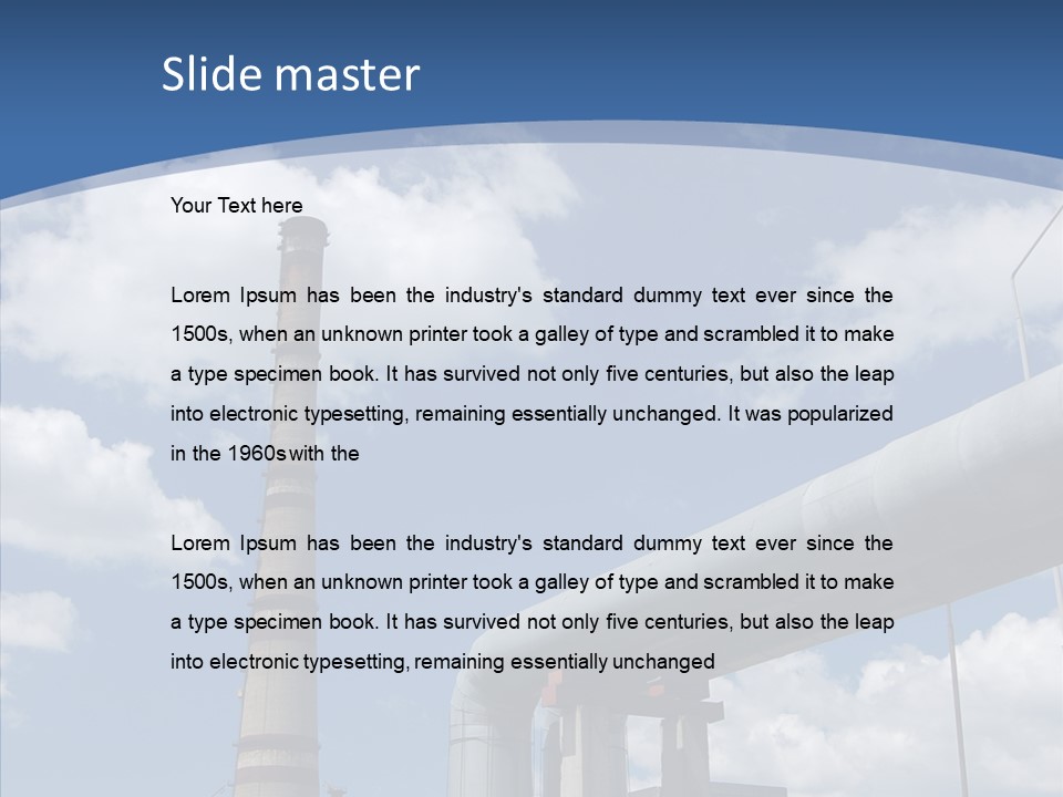 Carbon Cloud Reactor PowerPoint Template