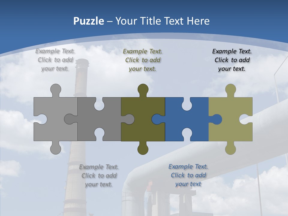 Carbon Cloud Reactor PowerPoint Template