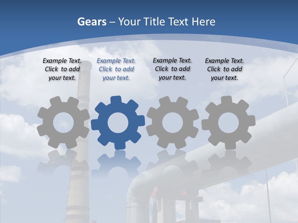 Carbon Cloud Reactor PowerPoint Template