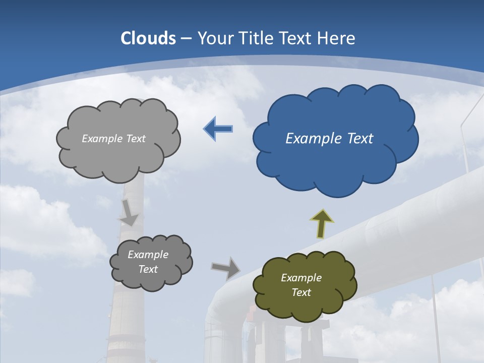 Carbon Cloud Reactor PowerPoint Template