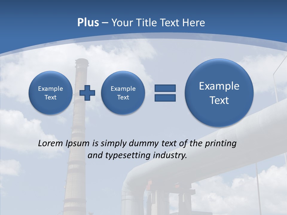 Carbon Cloud Reactor PowerPoint Template