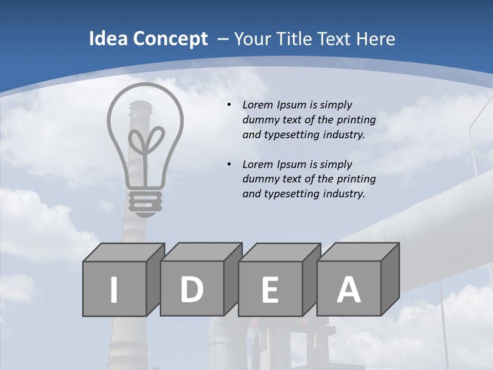 Carbon Cloud Reactor PowerPoint Template