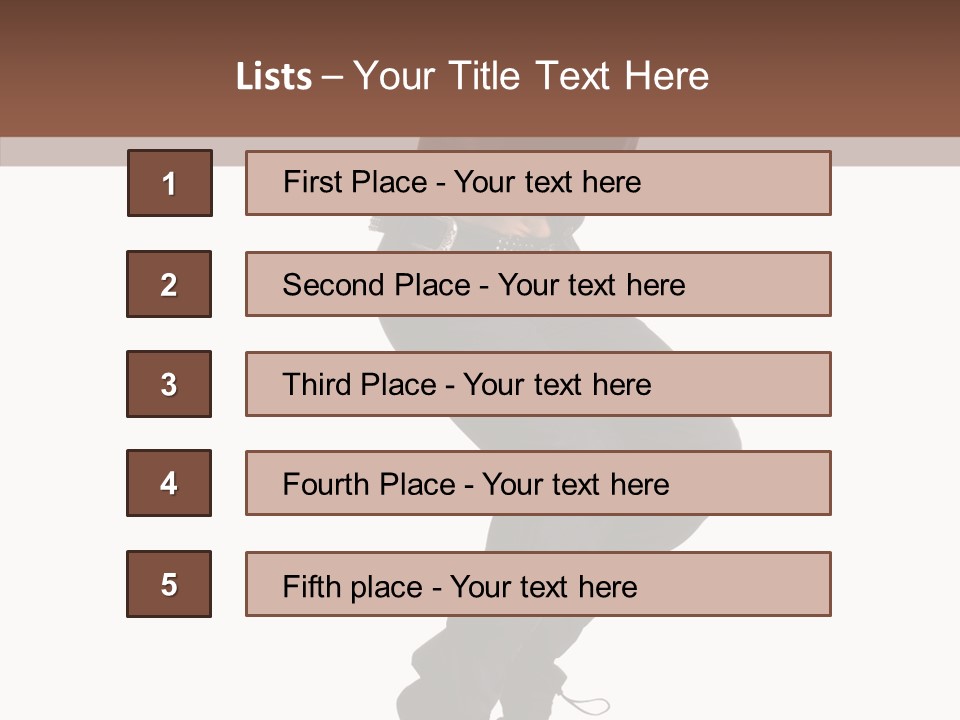 Action Fashion Suit PowerPoint Template