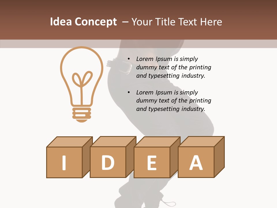 Action Fashion Suit PowerPoint Template