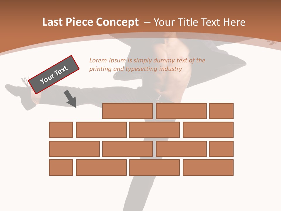 Man Businessman Performer PowerPoint Template