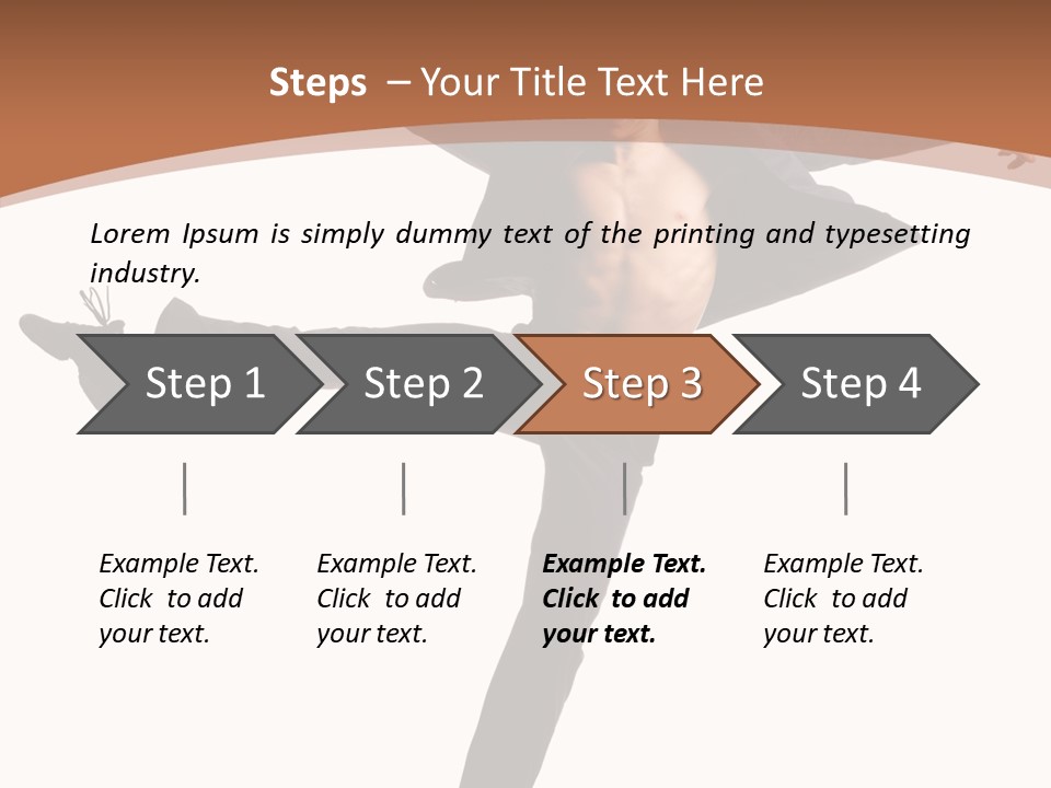 Man Businessman Performer PowerPoint Template