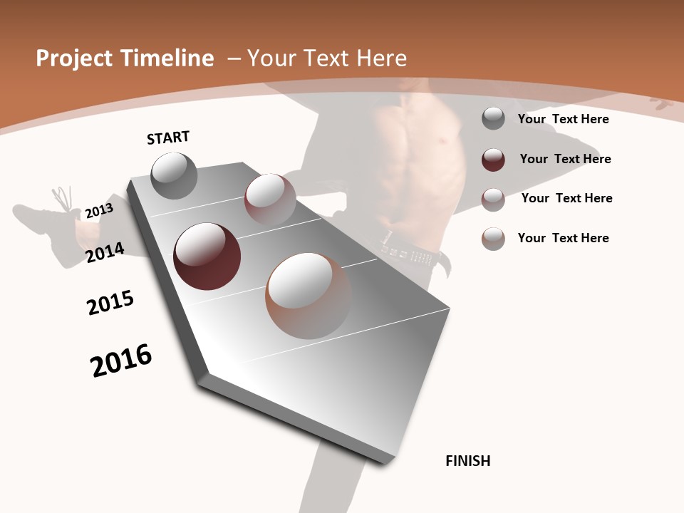 Man Businessman Performer PowerPoint Template