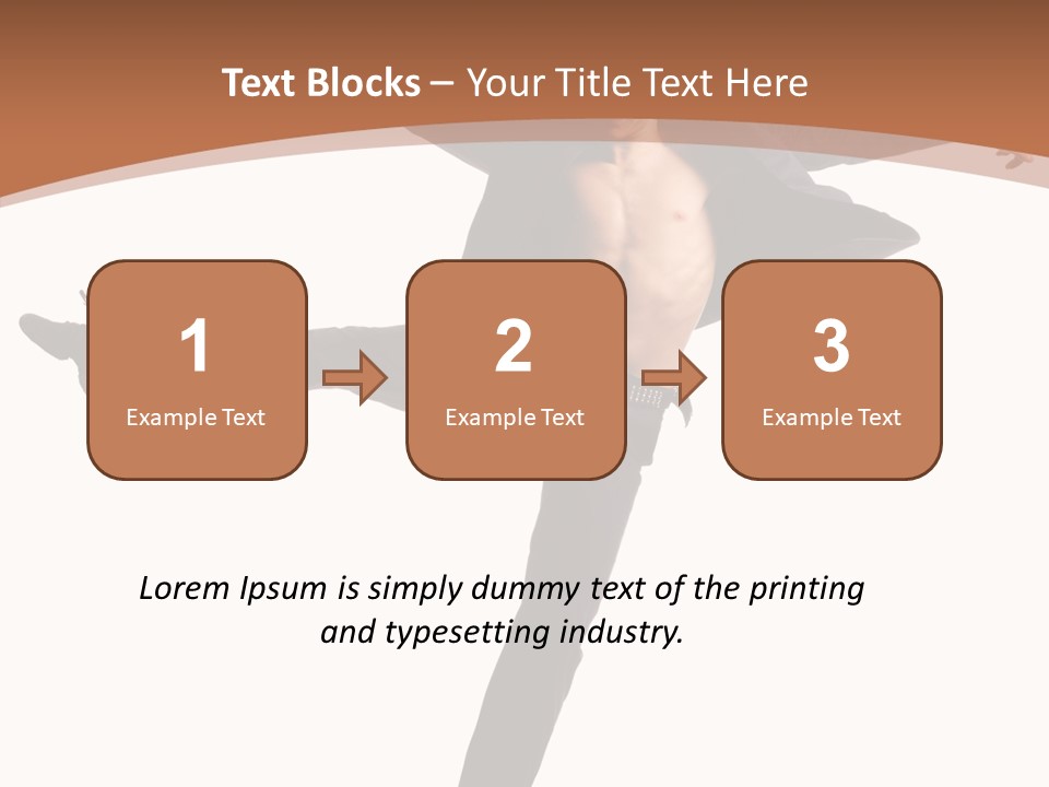 Man Businessman Performer PowerPoint Template
