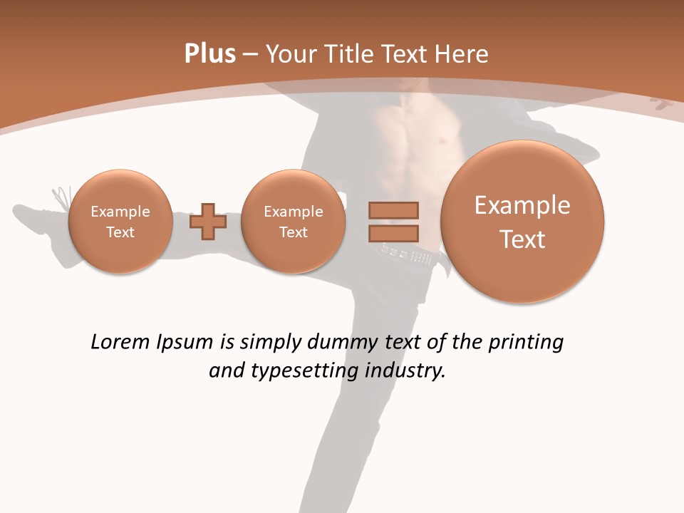 Man Businessman Performer PowerPoint Template
