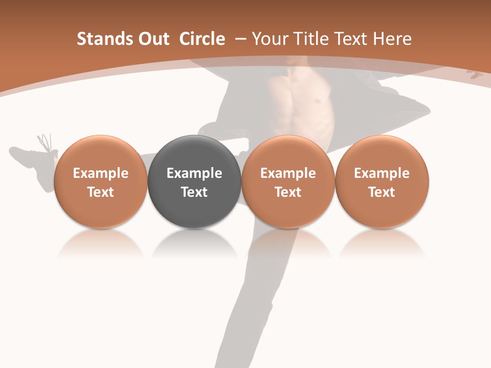 Man Businessman Performer PowerPoint Template