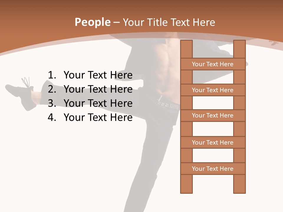 Man Businessman Performer PowerPoint Template