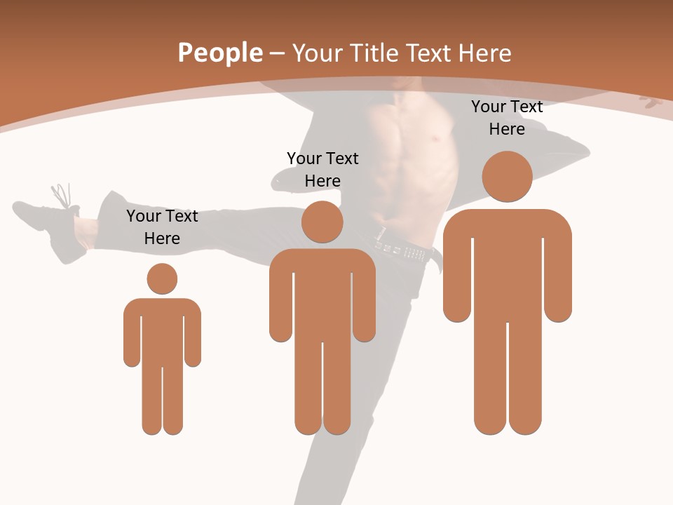 Man Businessman Performer PowerPoint Template