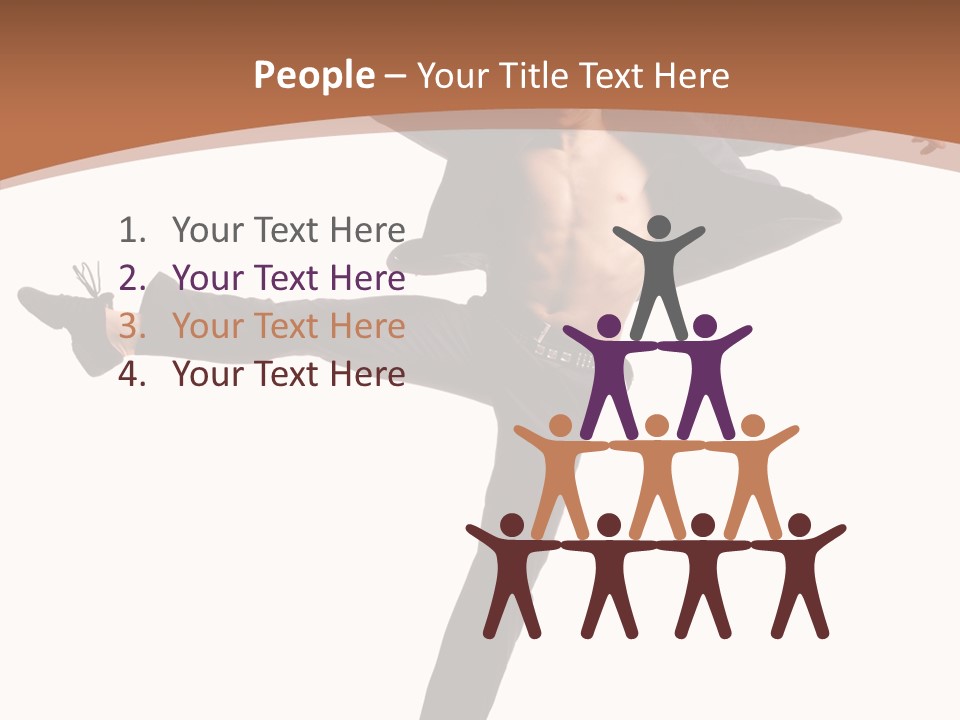 Man Businessman Performer PowerPoint Template