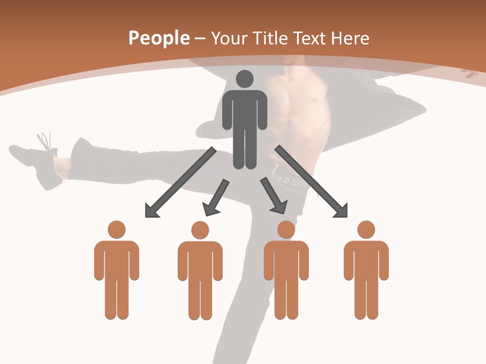 Man Businessman Performer PowerPoint Template