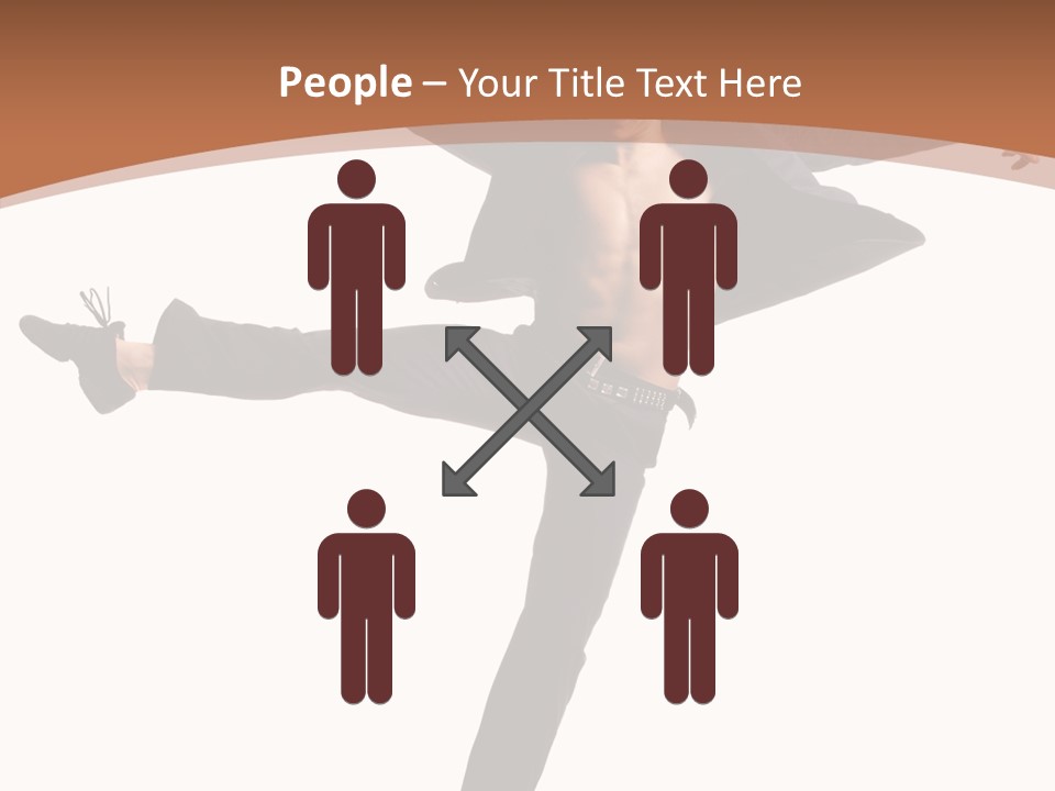 Man Businessman Performer PowerPoint Template