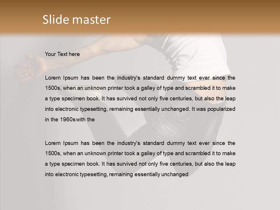 Young Beautiful Aerobics PowerPoint Template