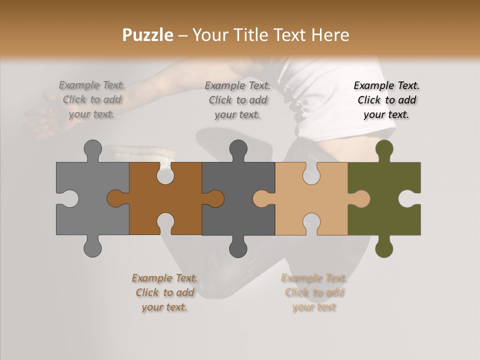 Young Beautiful Aerobics PowerPoint Template