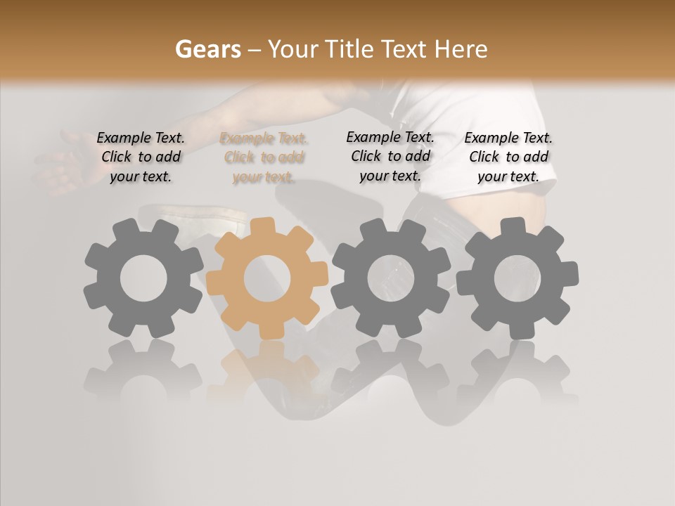 Young Beautiful Aerobics PowerPoint Template