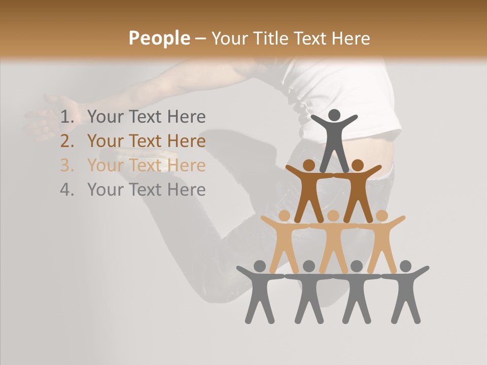 Young Beautiful Aerobics PowerPoint Template