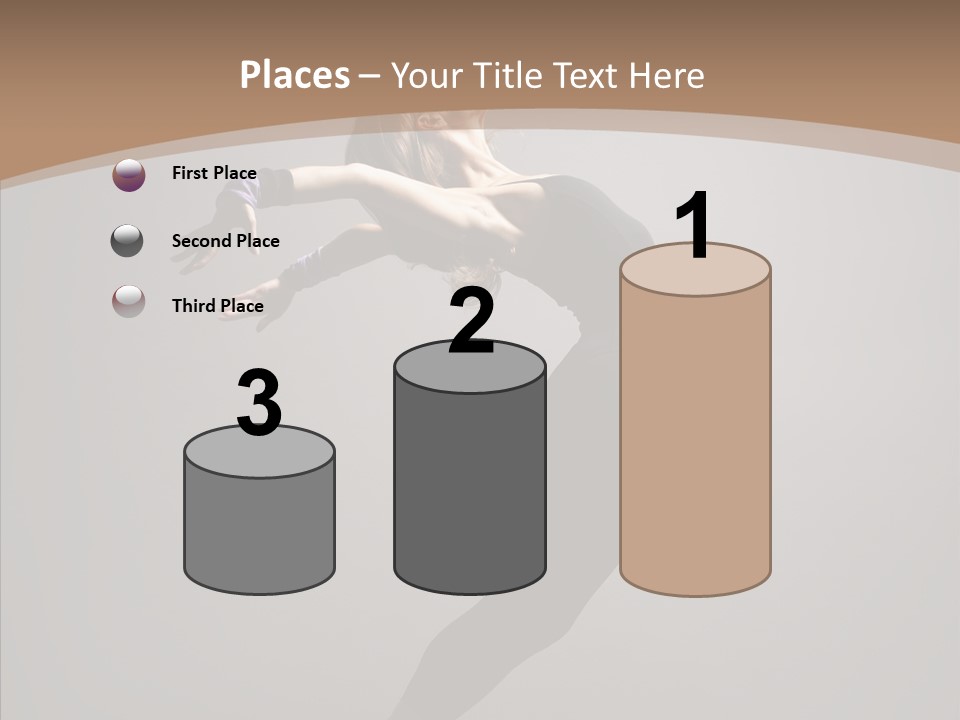 Gymnastic Hop Performer PowerPoint Template