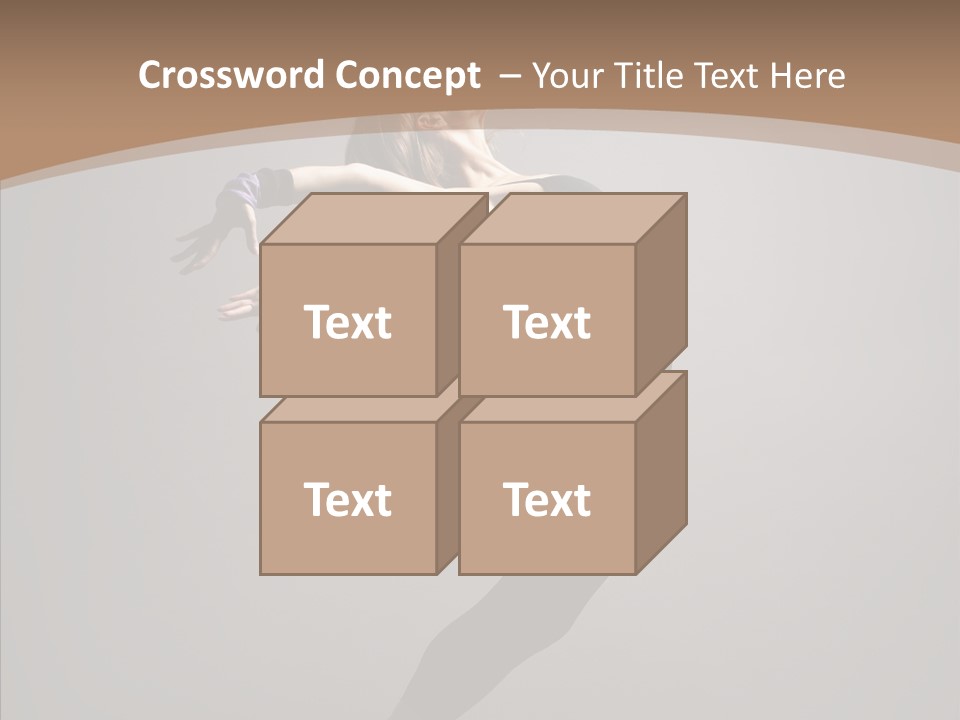 Gymnastic Hop Performer PowerPoint Template