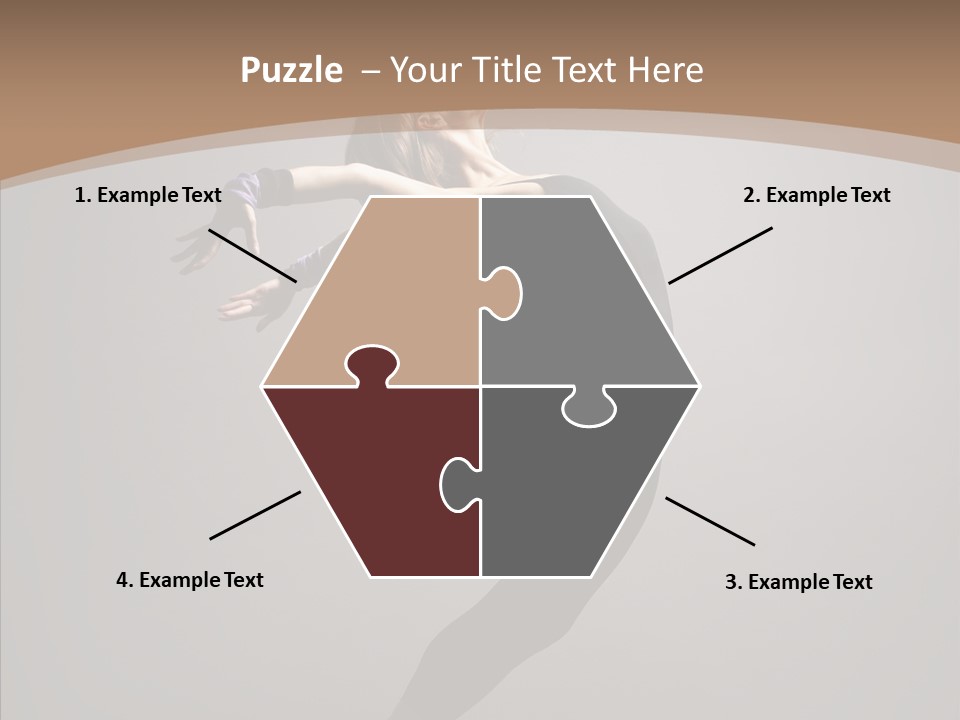 Gymnastic Hop Performer PowerPoint Template