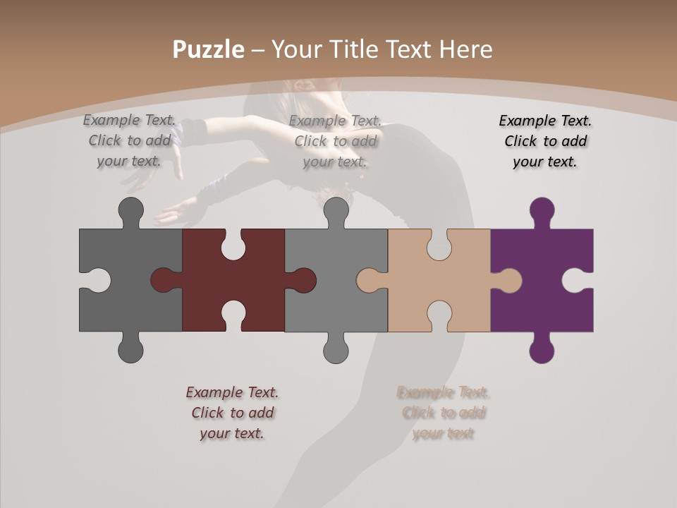 Gymnastic Hop Performer PowerPoint Template