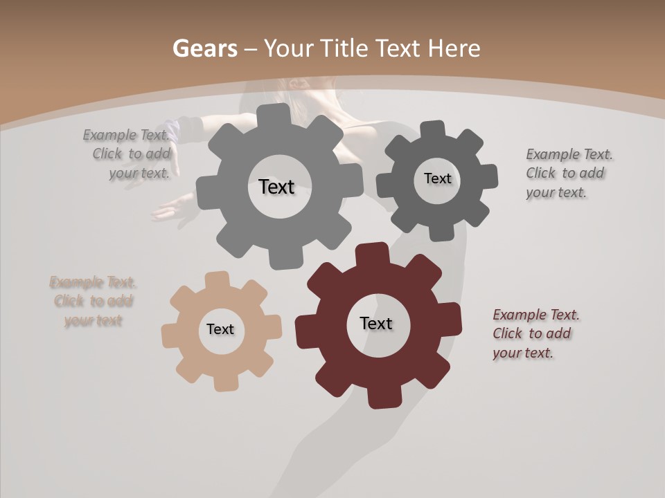 Gymnastic Hop Performer PowerPoint Template