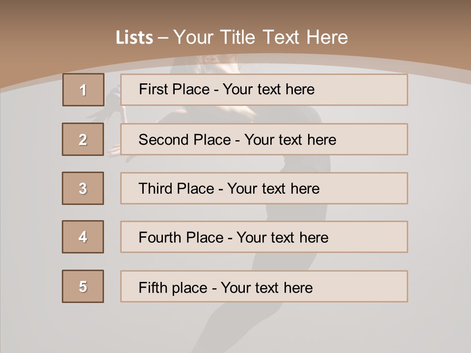Gymnastic Hop Performer PowerPoint Template