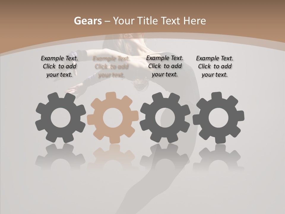 Gymnastic Hop Performer PowerPoint Template