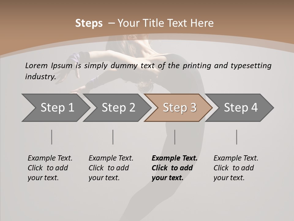 Gymnastic Hop Performer PowerPoint Template