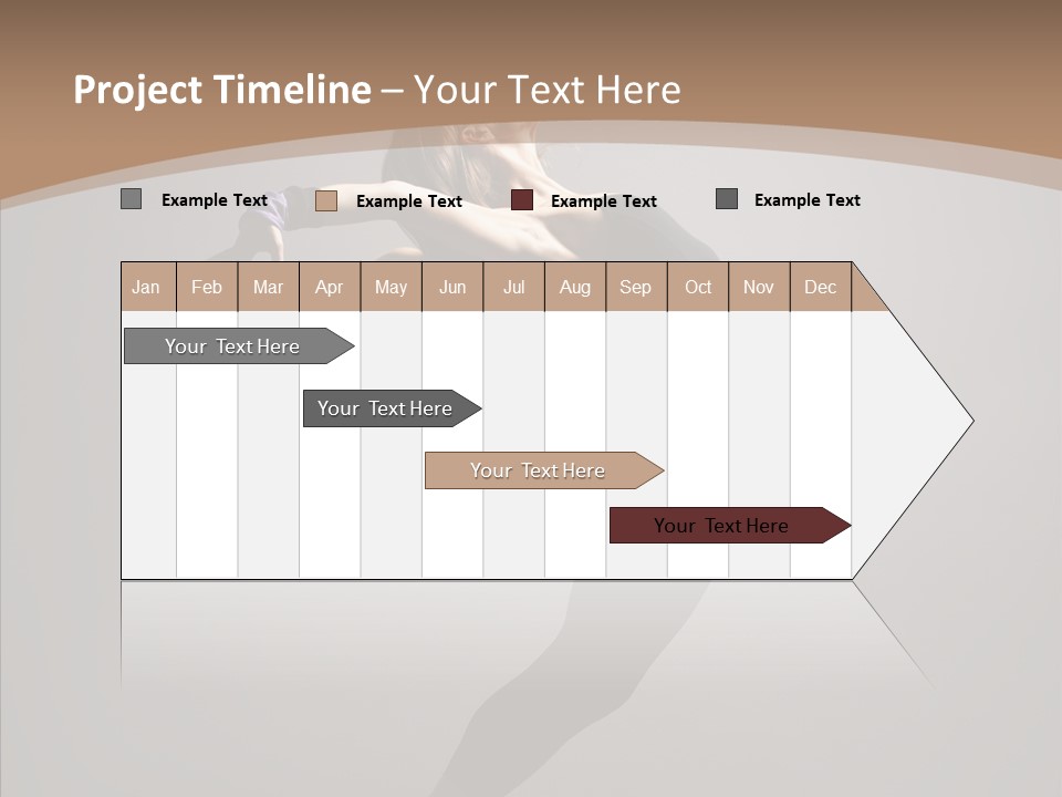 Gymnastic Hop Performer PowerPoint Template