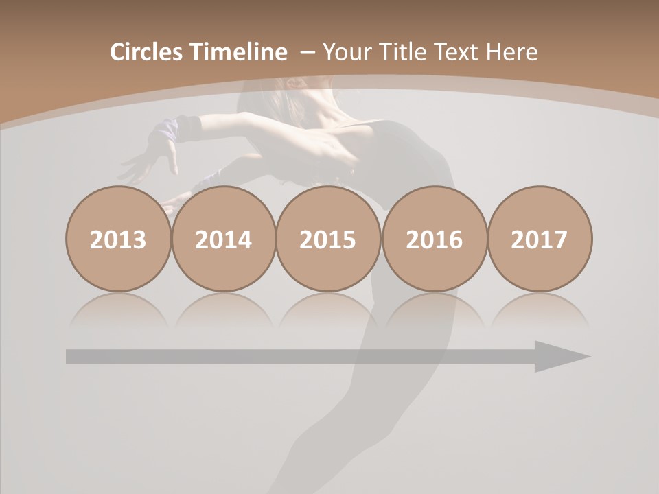 Gymnastic Hop Performer PowerPoint Template