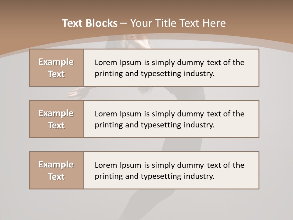 Gymnastic Hop Performer PowerPoint Template