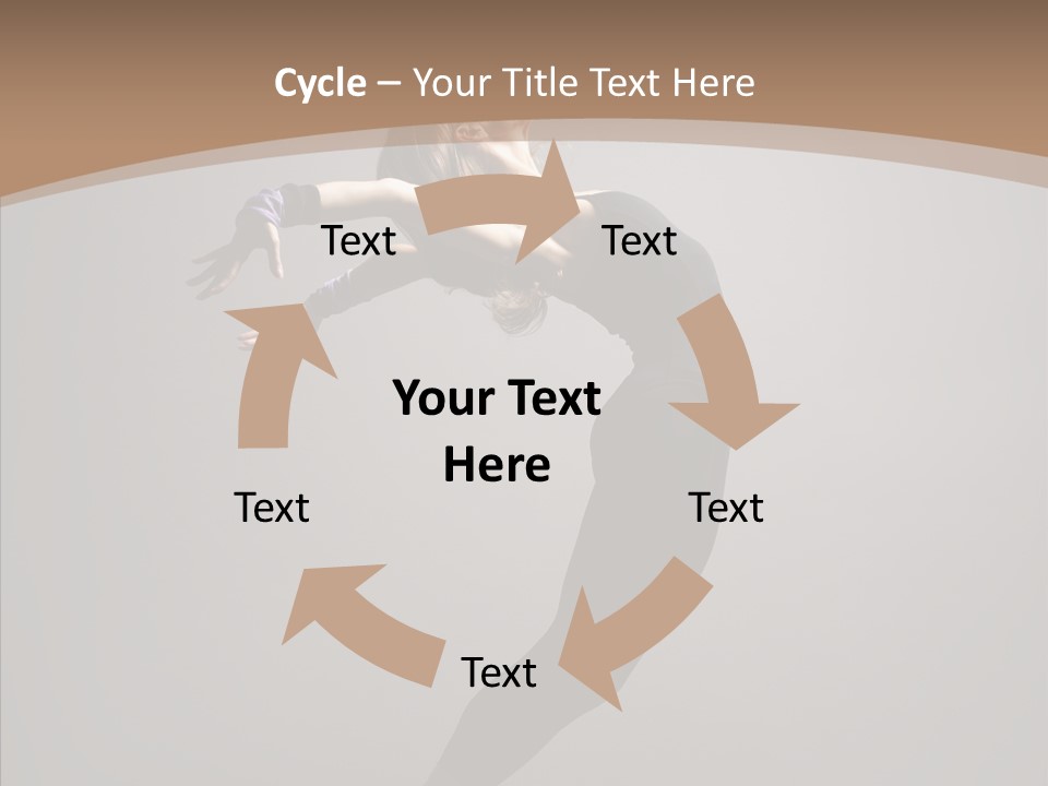Gymnastic Hop Performer PowerPoint Template