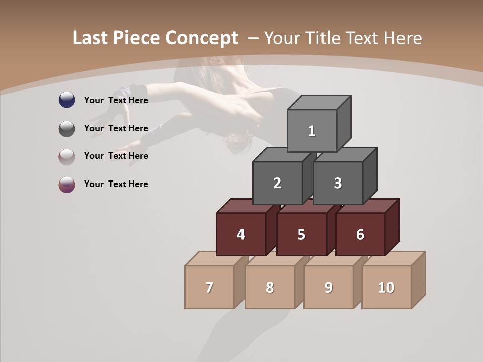 Gymnastic Hop Performer PowerPoint Template