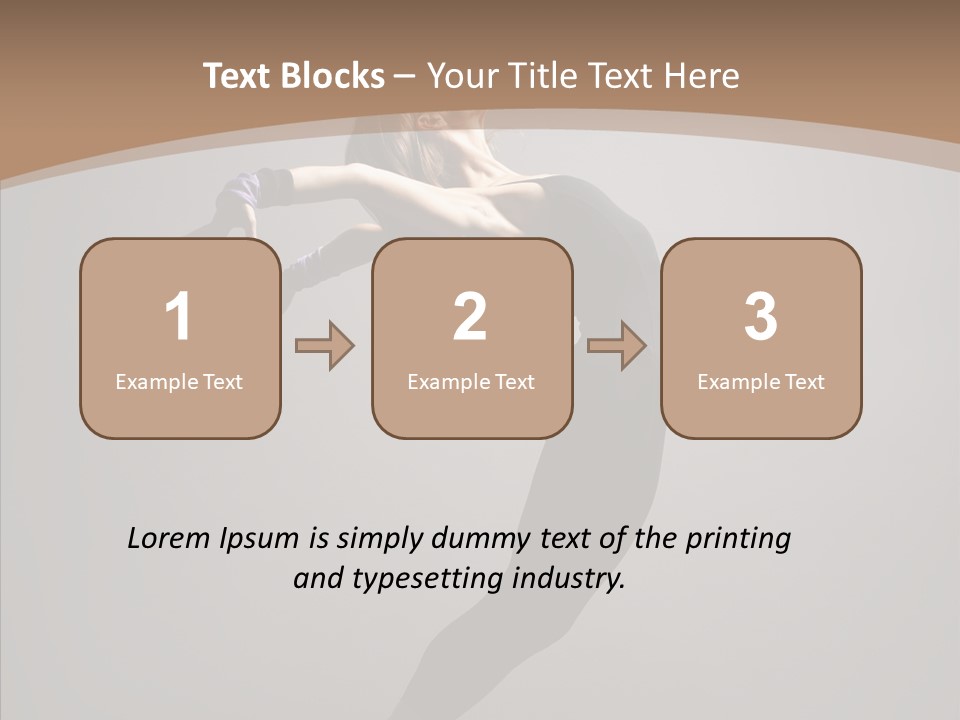 Gymnastic Hop Performer PowerPoint Template