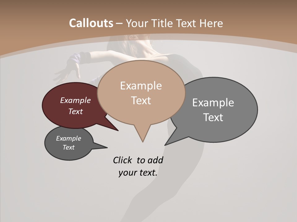 Gymnastic Hop Performer PowerPoint Template