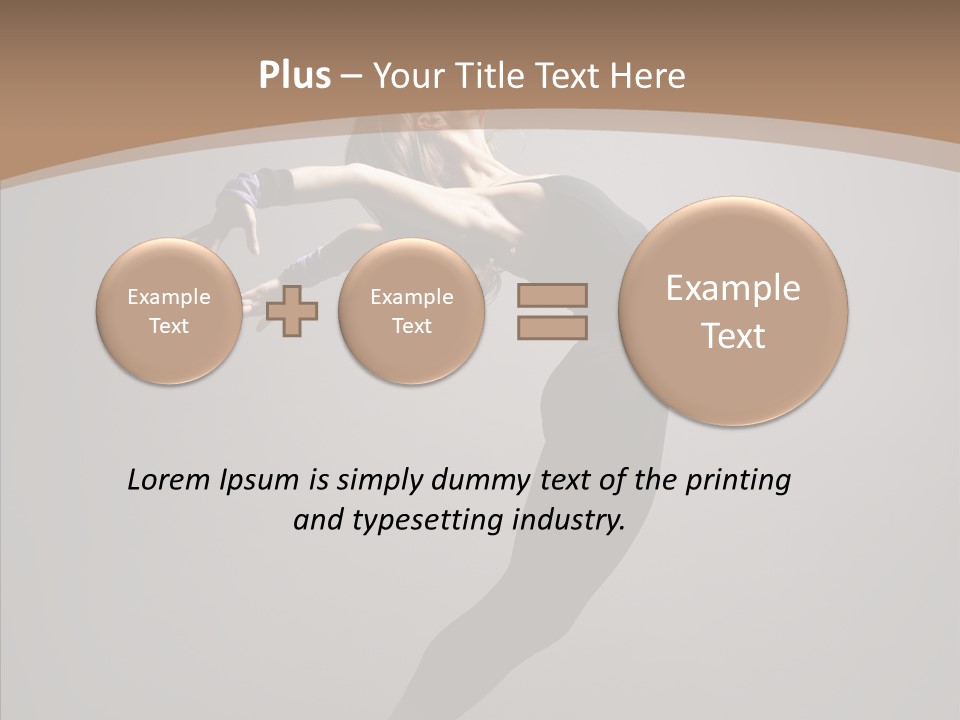 Gymnastic Hop Performer PowerPoint Template