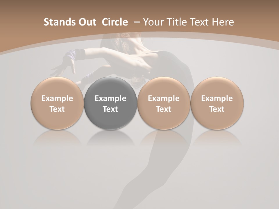 Gymnastic Hop Performer PowerPoint Template