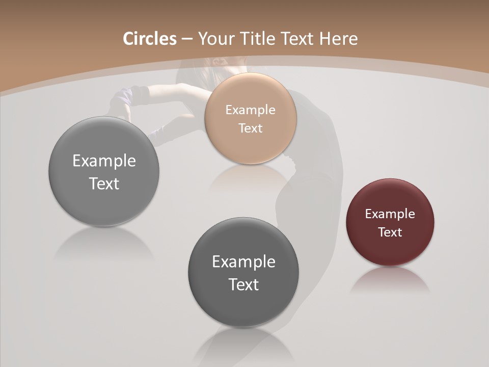 Gymnastic Hop Performer PowerPoint Template