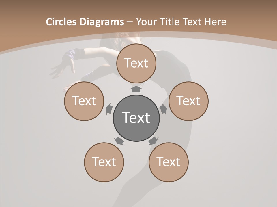 Gymnastic Hop Performer PowerPoint Template