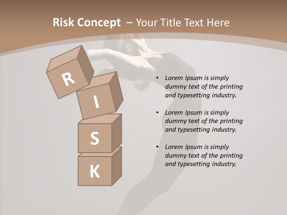 Gymnastic Hop Performer PowerPoint Template