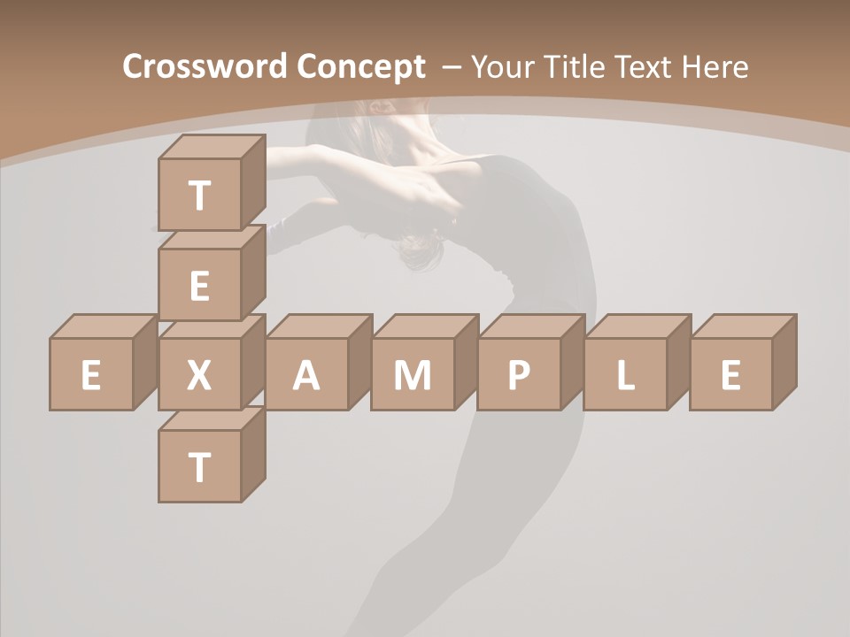 Gymnastic Hop Performer PowerPoint Template