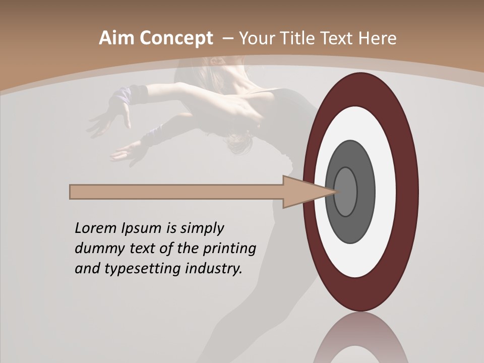 Gymnastic Hop Performer PowerPoint Template