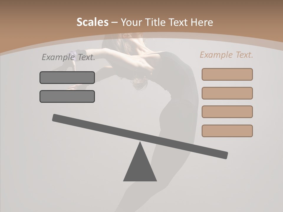 Gymnastic Hop Performer PowerPoint Template