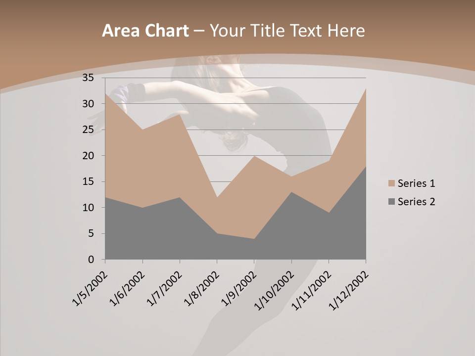Gymnastic Hop Performer PowerPoint Template