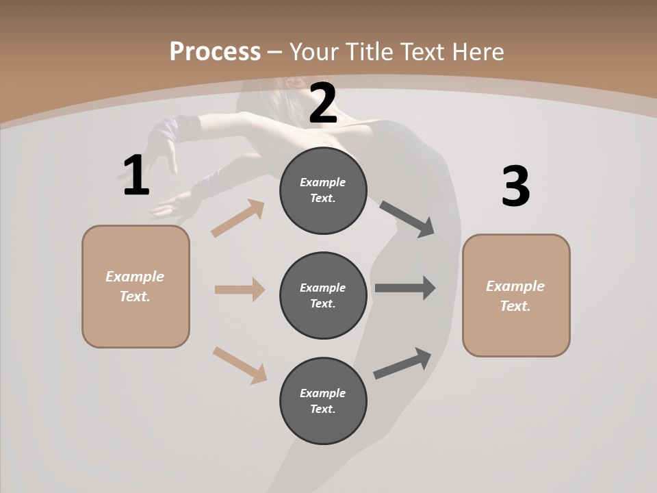 Gymnastic Hop Performer PowerPoint Template