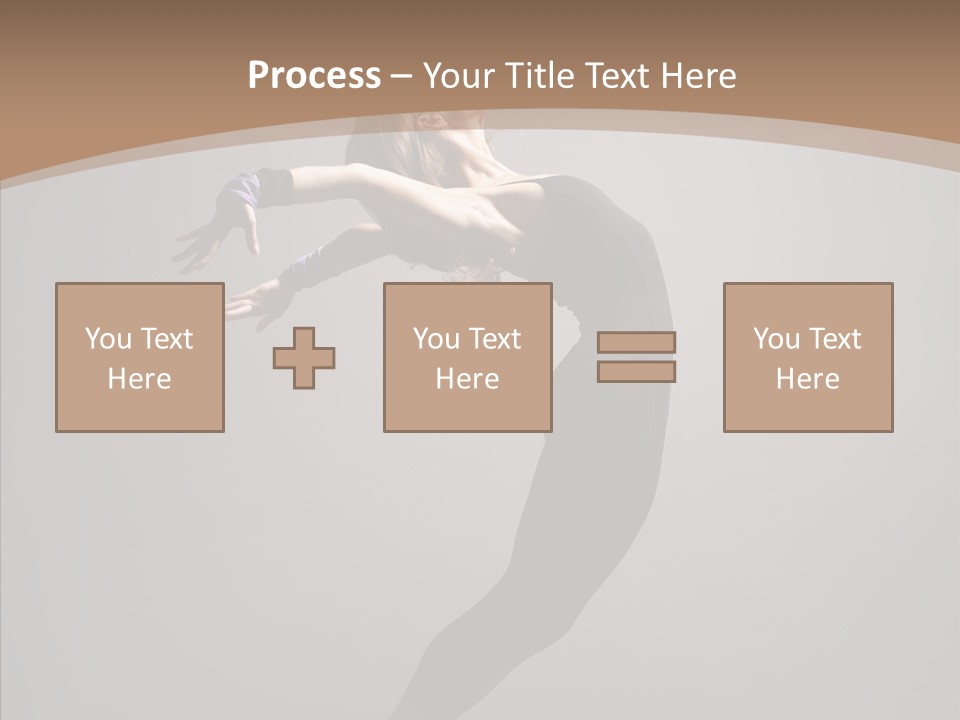 Gymnastic Hop Performer PowerPoint Template