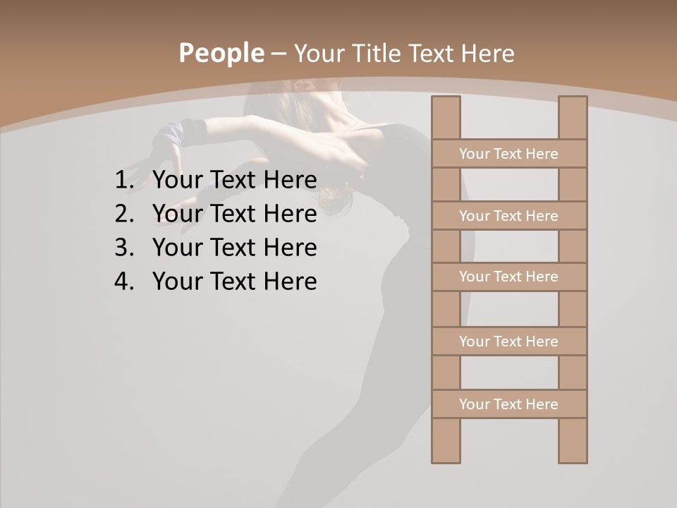 Gymnastic Hop Performer PowerPoint Template